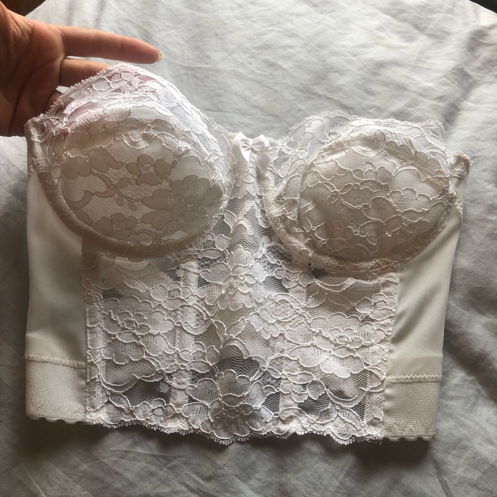 Vintage Victoria secret lace bustier corset 34C